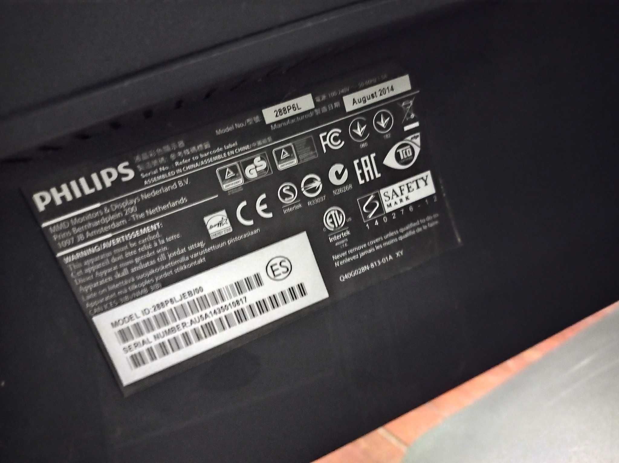 Monitor 4k Philips 288P6LJEB/00
