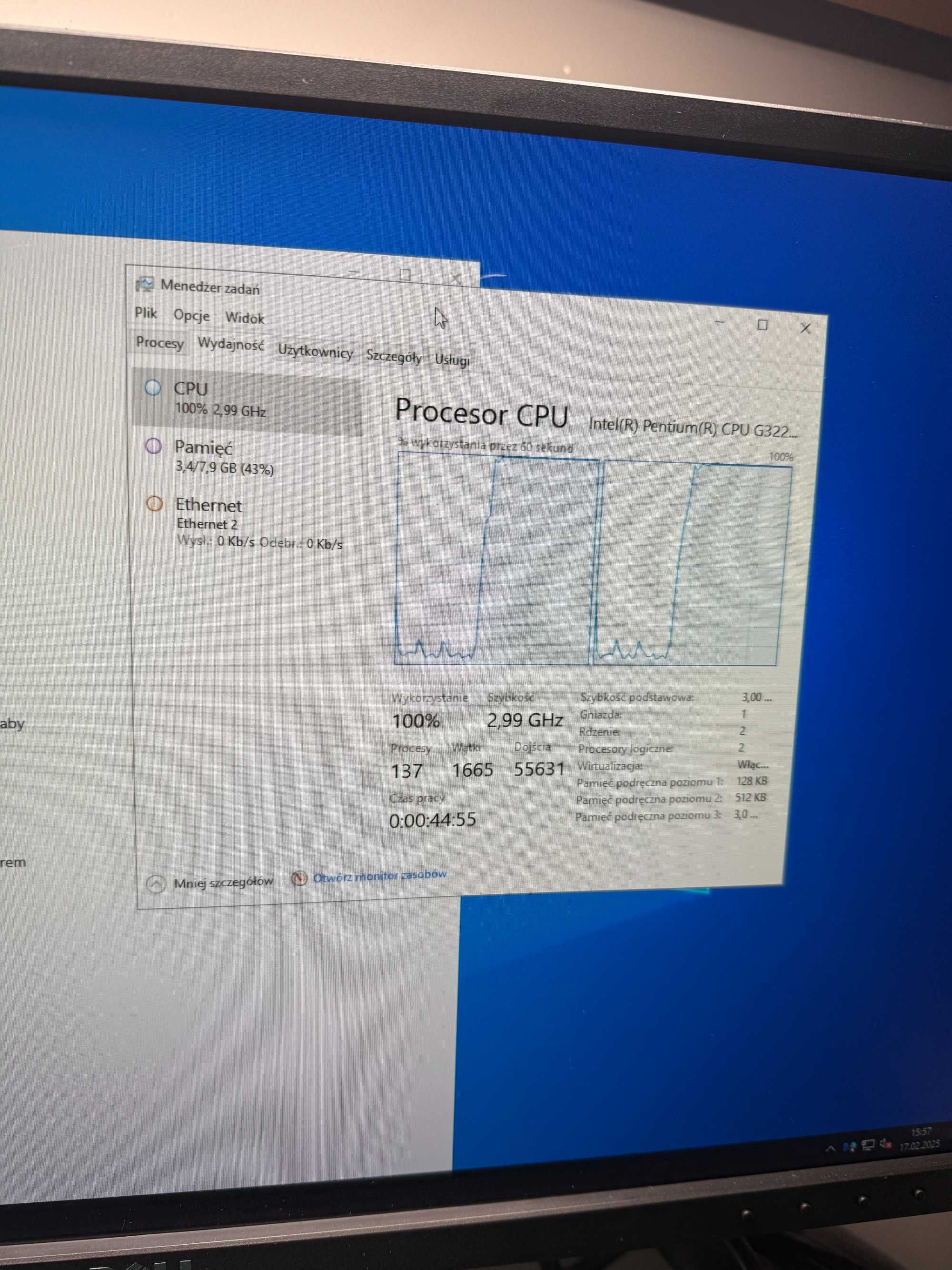 Serwer DELL T20 Intel G3220 8GB RAM SSD 240 GB