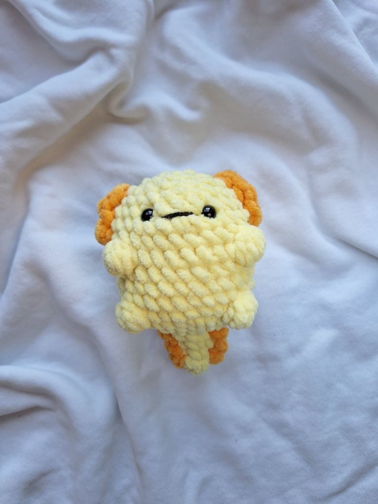 Żółty aksolotl handmade