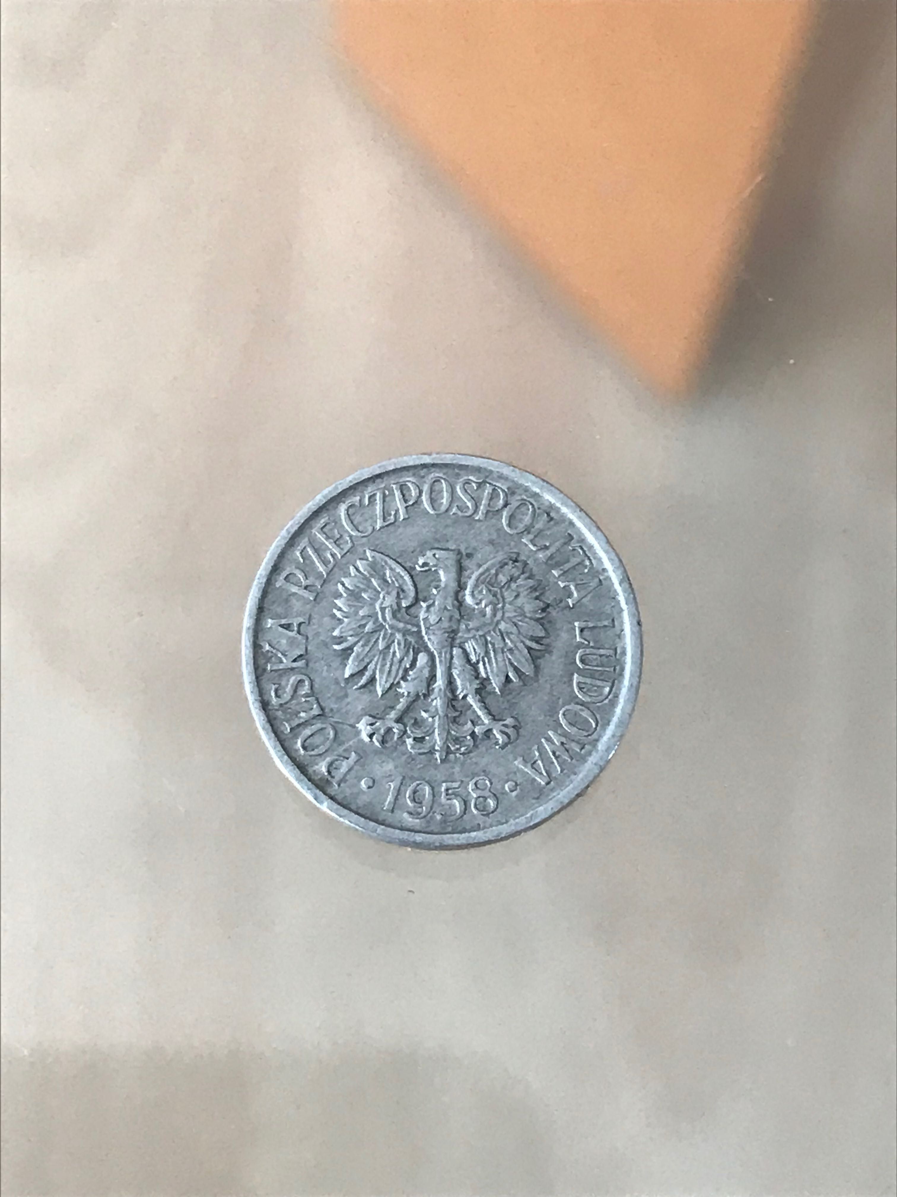 Moneta prl 5 groszy 1958r.
