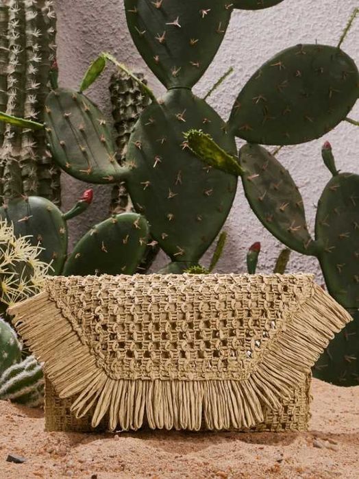 Mala de mão - Necessaire efeito palha •nova|embalada•