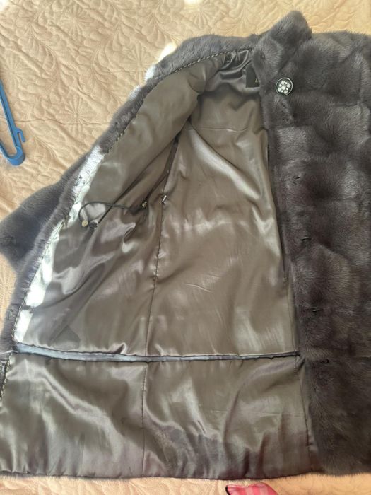 Норкова шуба ,шуба авто-леді,шубка трансформер ,шубка графіт авто-леді