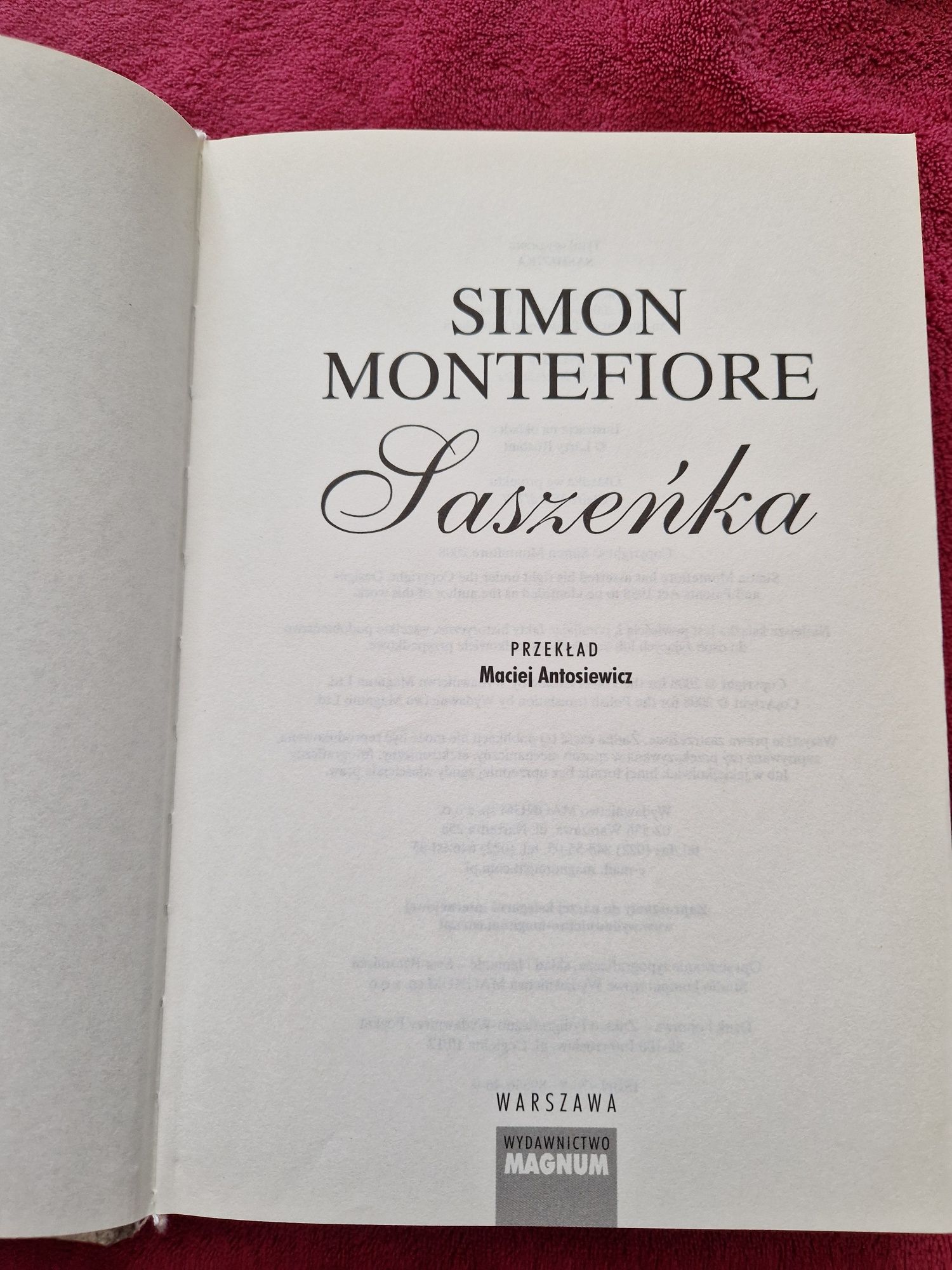 Saszeńka.Simon Montefiore.