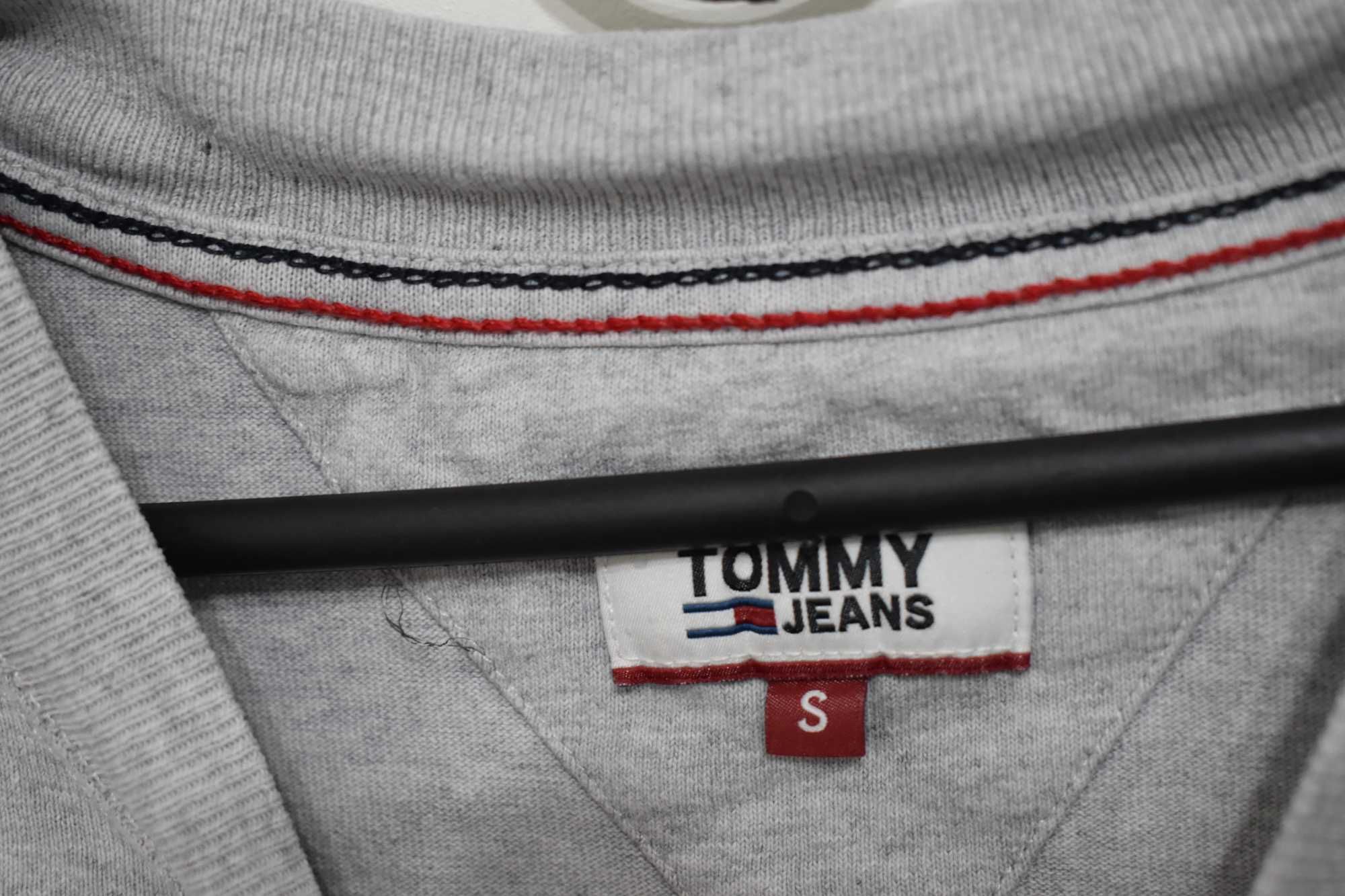 Tommy Hilfiger szary grubszy T-shirt super stan USA S/M