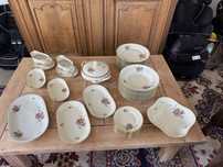 Zestaw obiadowy dunska porcelana 12 os