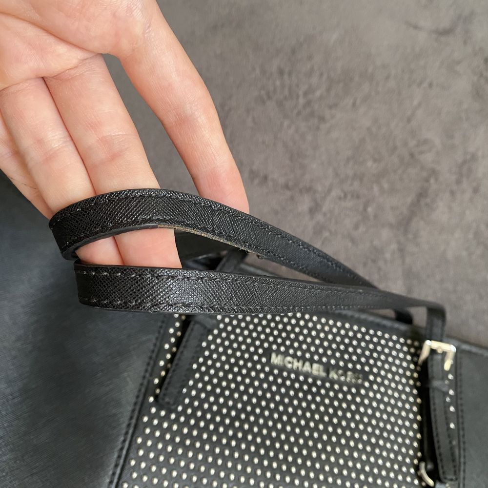 Oryginalna torebka michael kors mk skóra naturalna shopperbag jet set