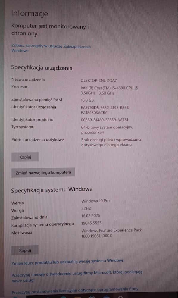 Komputer stacjonarny - Zestaw zamienię lub sprzedam