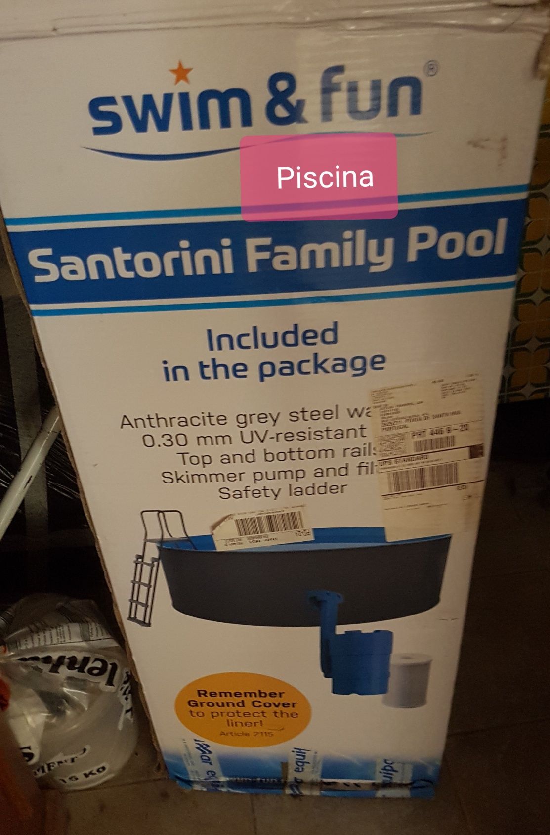 Vendo piscina em aço inoxidável
