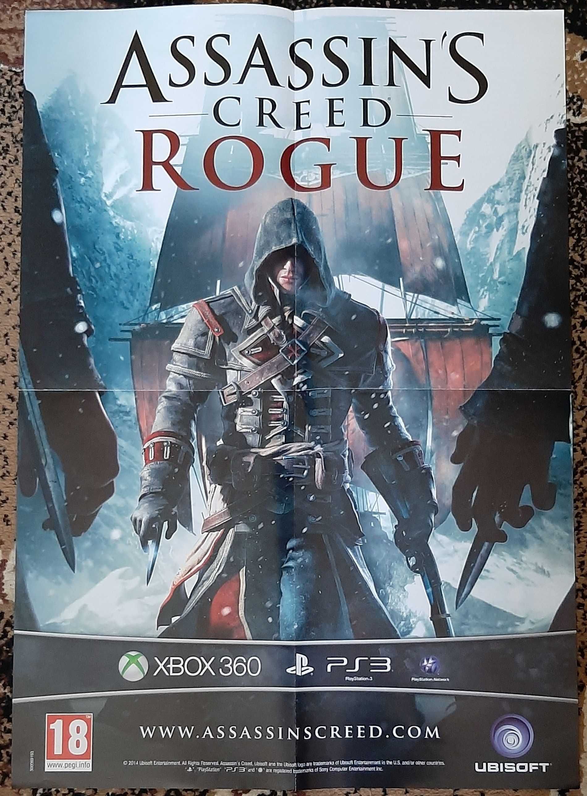 Plakat Assassin's Creed Unity oraz Assassin's Creed Rogue