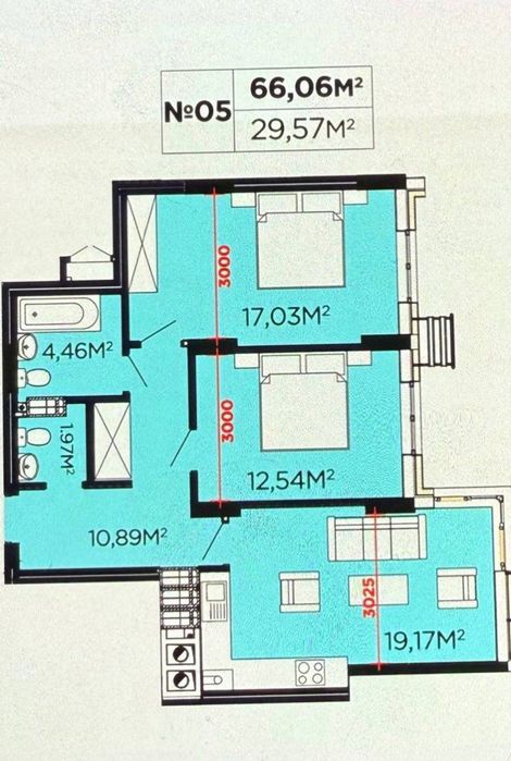 Продаж 2-к квартири 66,5 м2/ЖК Щасливий/вул. Бігова/Тракт Глинянський