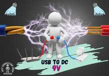 9V USB to DC 5,5×2,5 5.5×2.1 кабель для роутера від павербанка