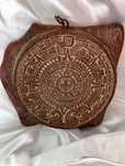 Kalendarz aztecki, replika, terakota, ozdoba ścienna, vintage
