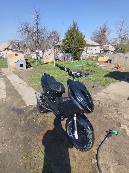 Труба solo c 16 на Yamaha aerox (minareli horizontal)