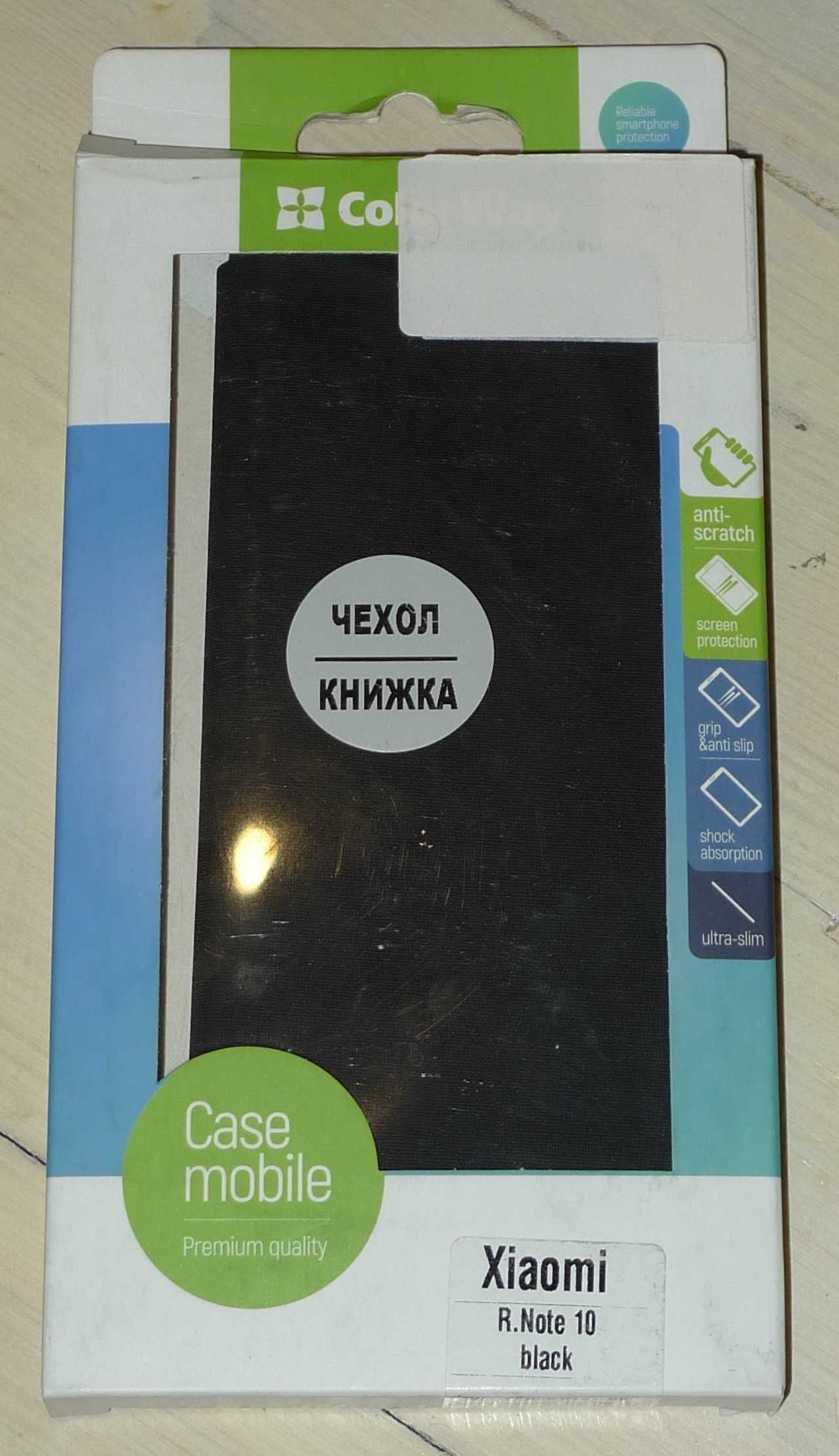 Чехол ColorWay Xiaomi Redmi Note 10 Elegant Book Black