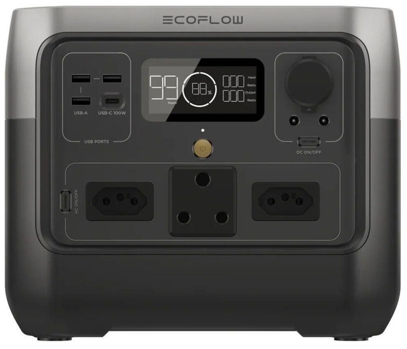 Ecoflow river 2 pro 220 з перехідниками Зарядна станція