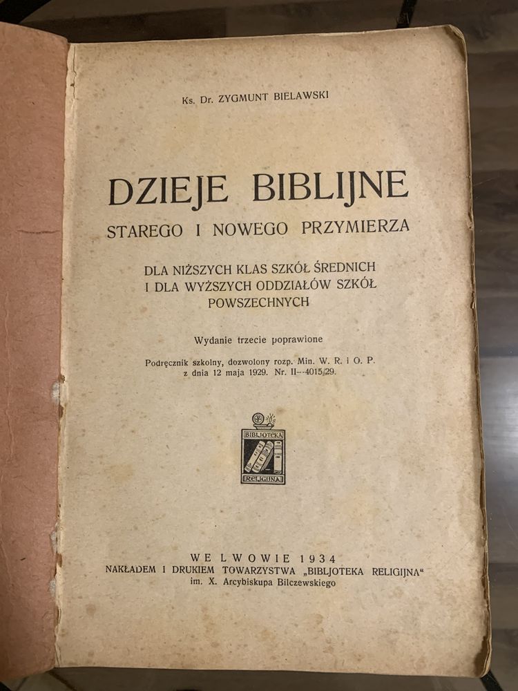 Książka 1934 r. lwów
