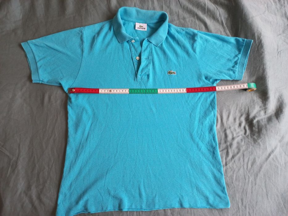 Поло лакоста lacoste футболка синя голубая