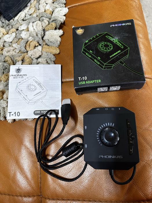 Звукова карта Phoinikas T-10 Зовнішня з USB хабом