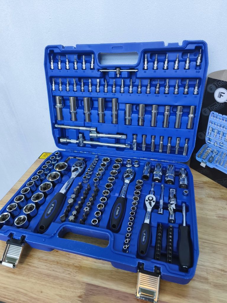 Mala de ferramentas 172pcs Chrome Vanádio Ftools