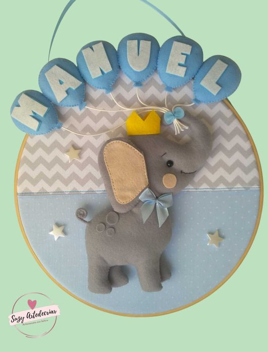 Bastidor Decoração Porta Quarto Criança