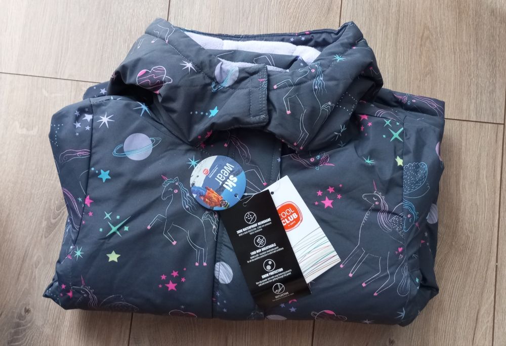 Cool Club kurtka narciarska dziewczęca r 110, NOWA