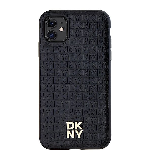 Etui DKNY Leather Monogram Pattern Metal Logo MagSafe na iPhone 11 / X