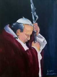 JPII akryl na płótnie 30×40