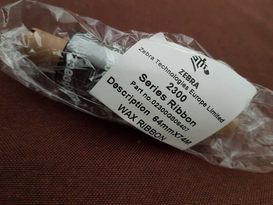 60 Tinteiros para Impressoras Zebra M 2300 Wax Ribbon,  64x74mm 60