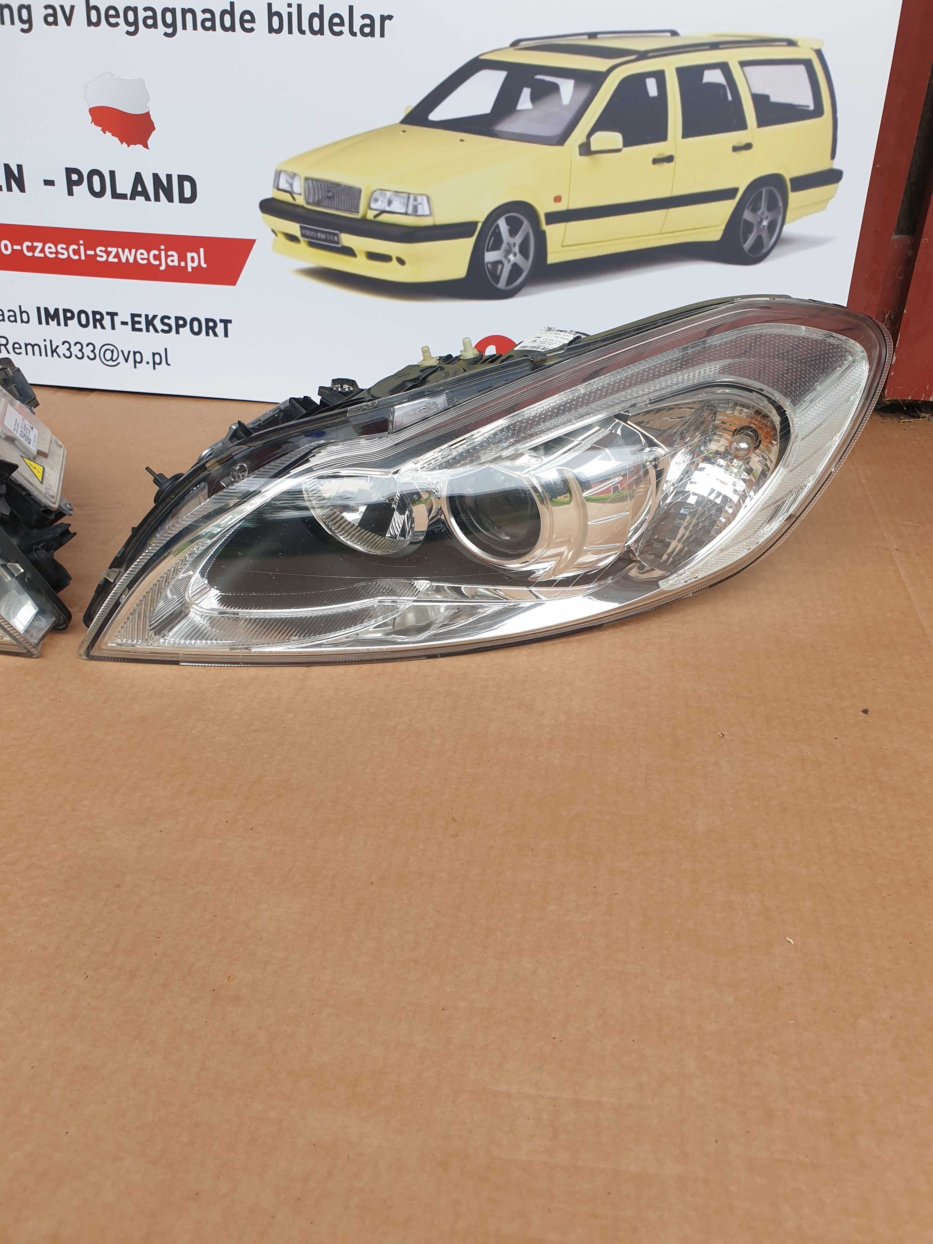 volvo C70 lampa przednia prawa  volvo C70  2010 Rok  EU  XENON