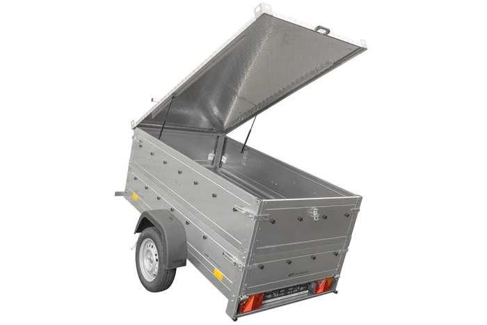 Przyczepka 200x106 UNITRAILER GARDEN 200 KIPP z burtami BIS i pokrywą