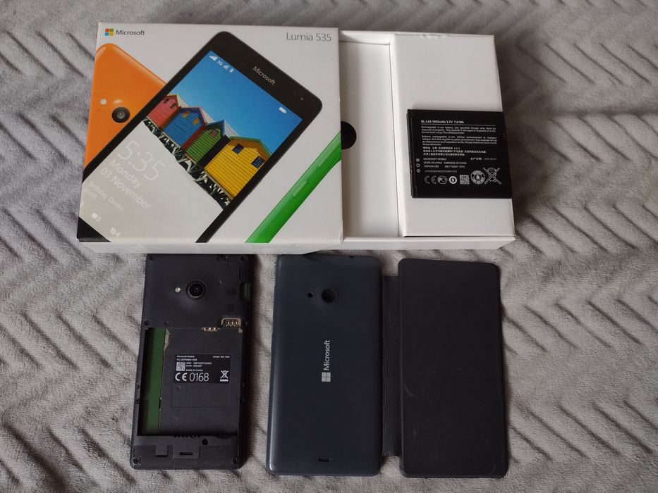 Smartfon Microsoft Lumia 535 pudełko folia na ekranie sprawny