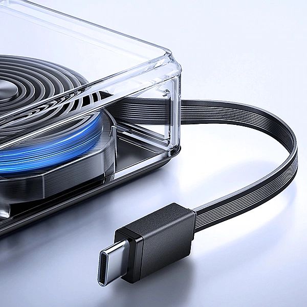 Powerbank Joyroom JR-PR1/10000mAh 22,5W z wbudowanym zwijanym kablem U