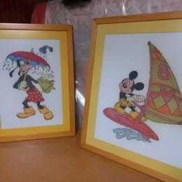 Quadros Porçelana e Ponto Cruz
