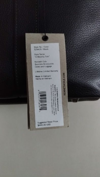 Продам женскую кожаную сумку Kenneth Cole