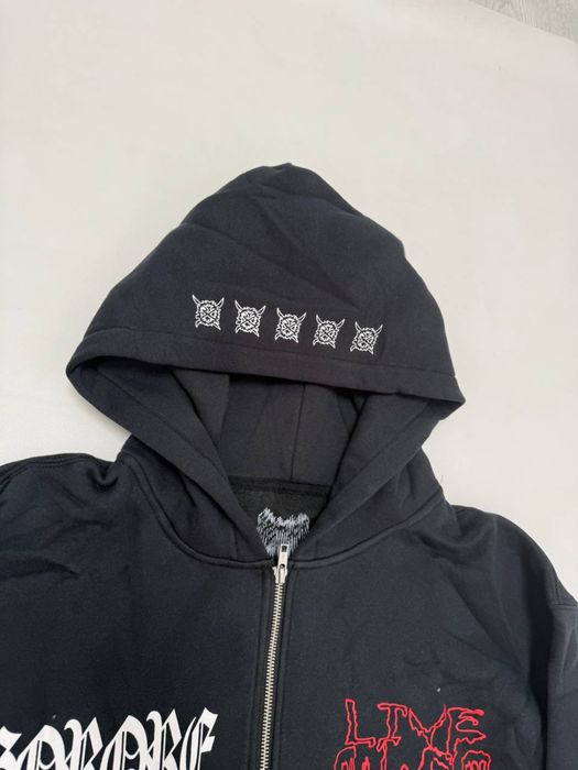 зип худи Ken Carson Agreat Chaos Zip up balenciaga vetements rick