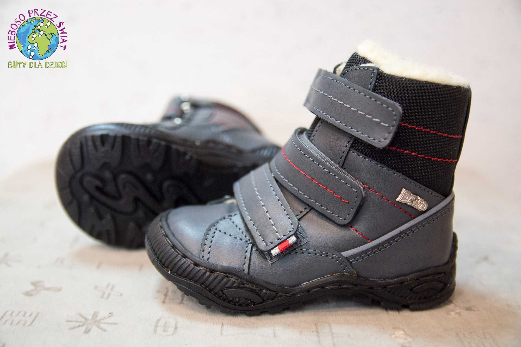 Obuwie dziecięce zimowe buty DAWID 1980 r.21