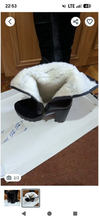 Жіночі зимові чоботи на каблуку