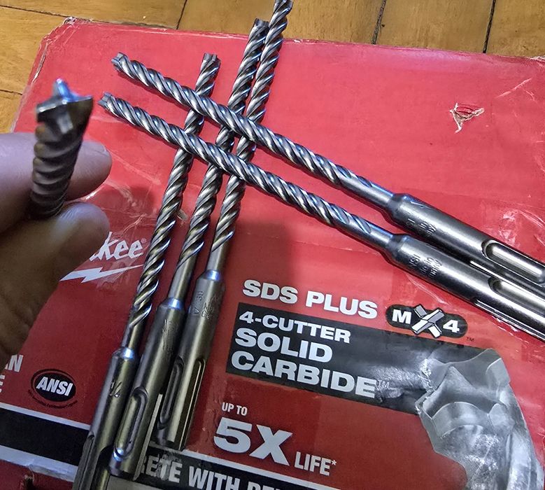 Milwaukee бур по битону з арматурою  6.4мм на 160мм Made in Germany