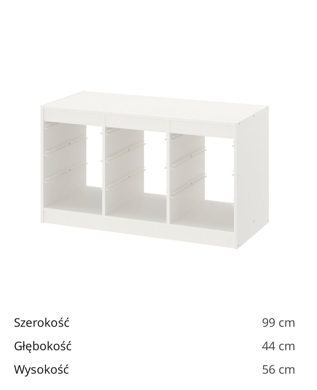 Rezerwacja Dwa regały TROFAST IKEA biały