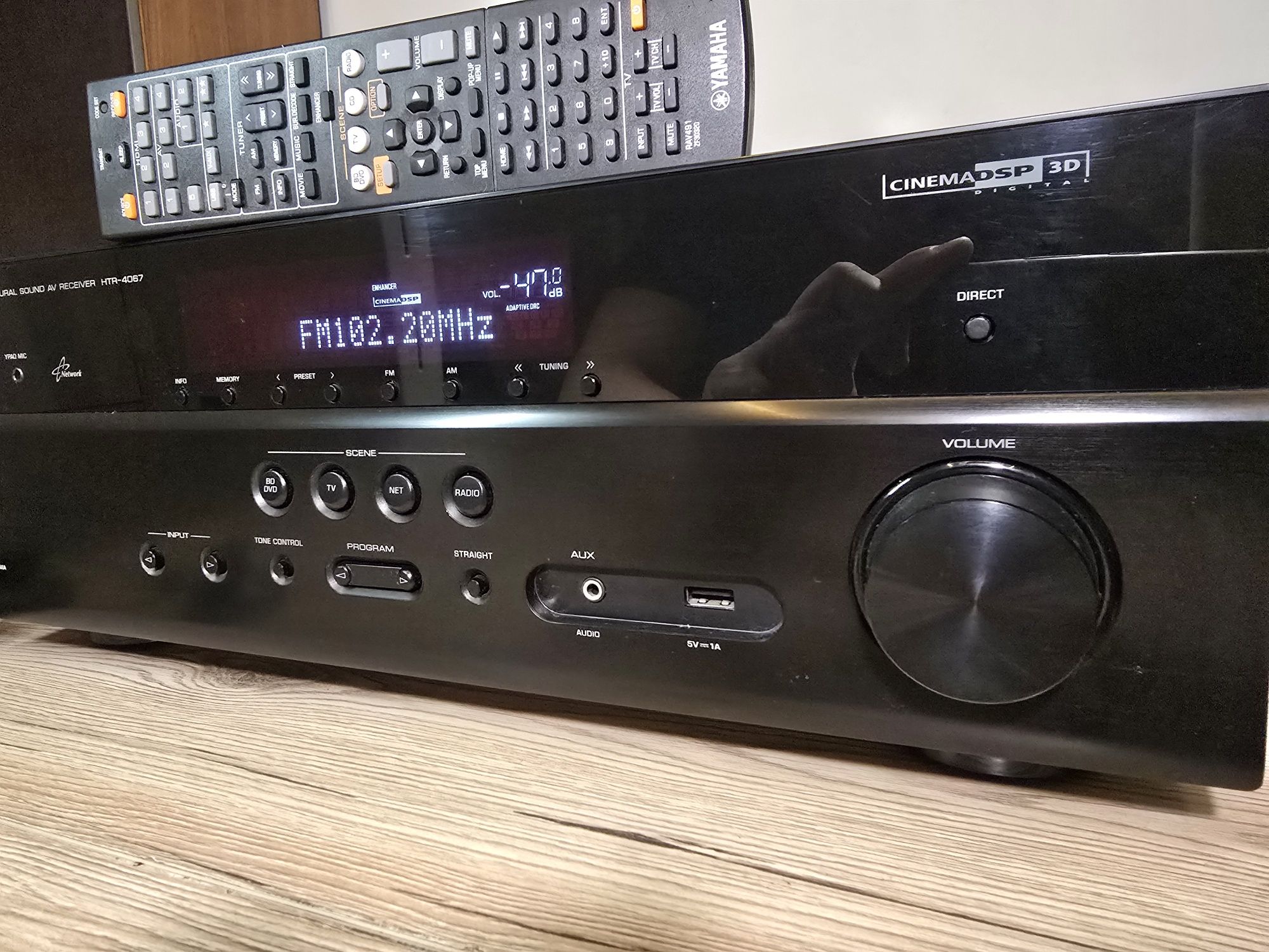 Amplituner Yamaha HTR-4067 NET 3D z mikrofonem