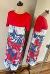 46 48 trendsetter sukienka midi wzory elastyczna xxxl plus size +size