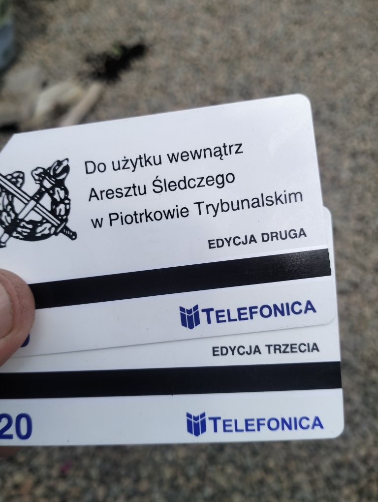 Pilicka telefonia karta techniczna z zakładu karnego Piotrków trybunal
