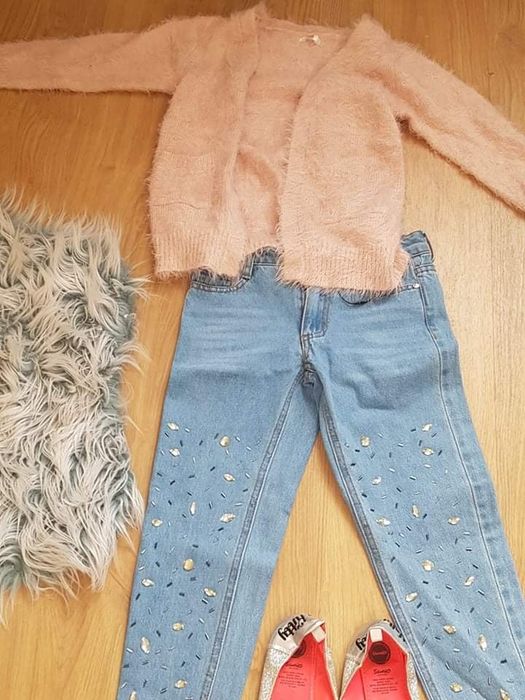 Paka zestaw ubranek dla dziewczynki 116 122 kilka 134