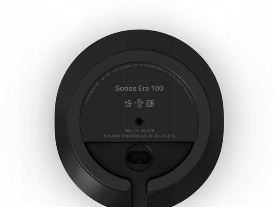 Sonos ERA 100 Czarny Głośnik multiroom bezprzewodowy Bluetooth