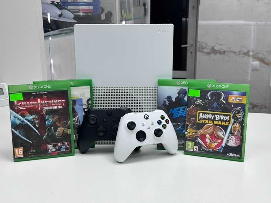 Xbox ONE S 1TB Napęd + 2 Pady + Okablowanie + Gry FASON Rzgowska 12