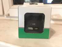 Розетка USB Schneider Electric Asfora А+С 2,4 А, антрацит