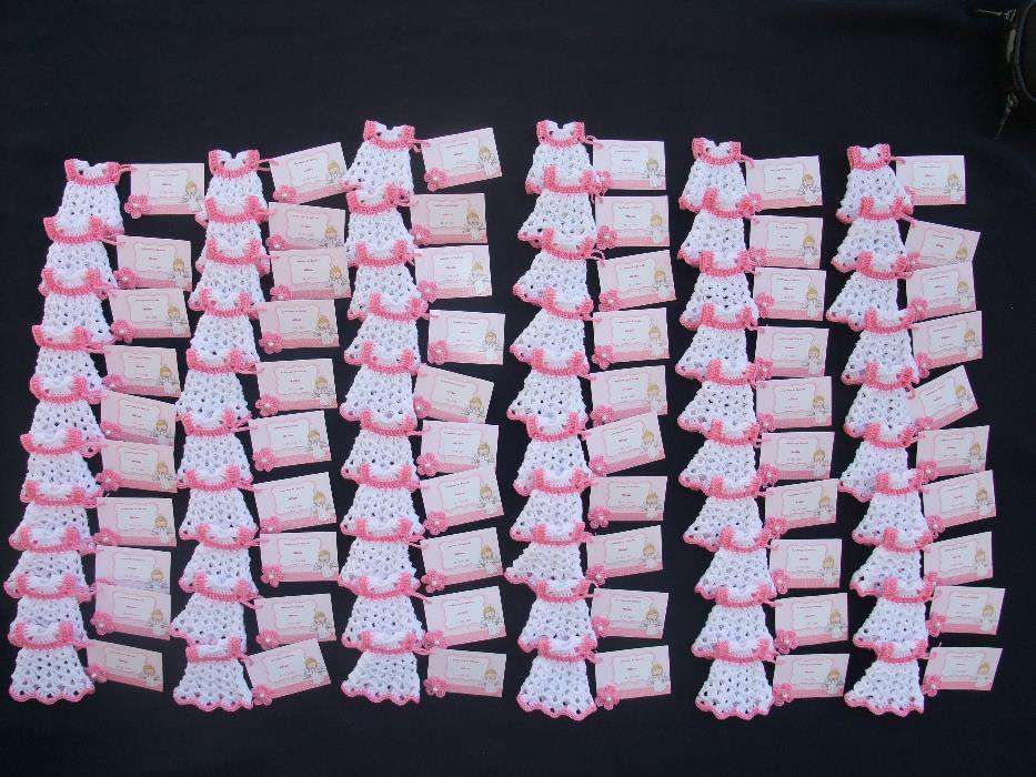 Lembranças em croché, para nascimento, batizado ou babyshower