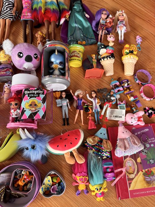 Велика колекція брендових іграшок Barbie, LOL, Ever After High, Disney