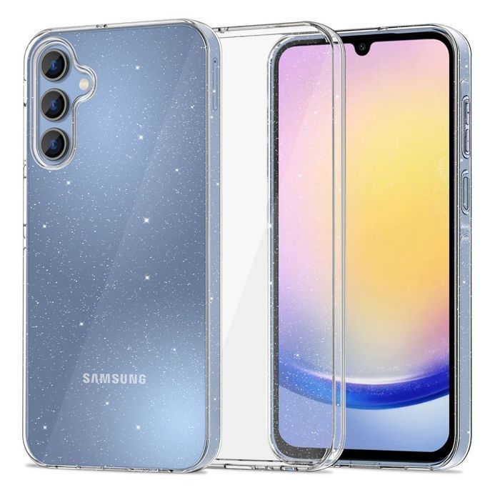 Etui Tech-Protect Flexair do Galaxy A25 5G z brokatem