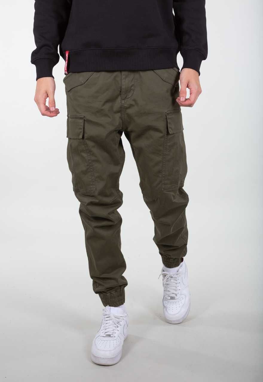 ALPHA INDUSTRIES spodnie bojówki airman 188201 black olive